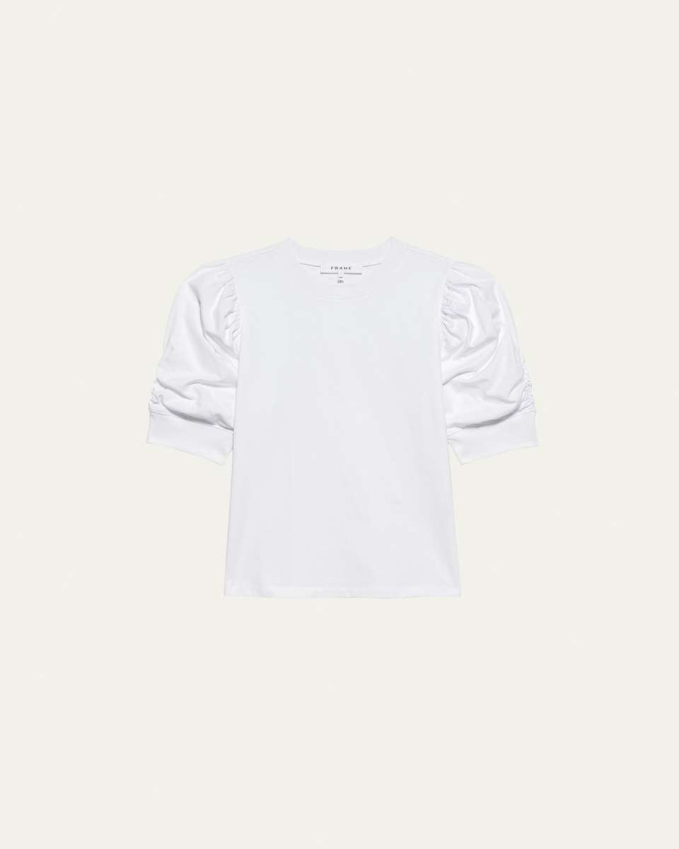 Frankie Ruched Puff Sleeve Tee